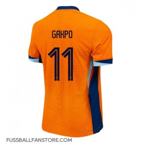 Niederlande Cody Gakpo #11 Replik Heimtrikot EM 2024 Kurzarm